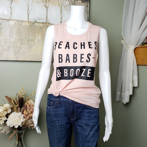 Bella Canvas Tops - Beaches Babes & Booze Tank